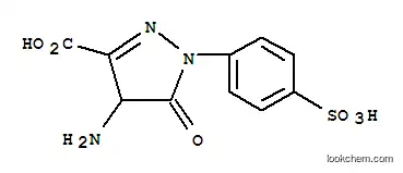 Molecular Structure of 2508-84-1 (4-amino-5-oxo-1-(p-sulphophenyl)-2-pyrazoline-3-carboxylic acid)