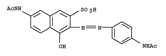 2-Naphthalenesulfonicacid, 7-(acetylamino)-3-[2-[4-(acetylamino)phenyl]diazenyl]-4-hydroxy-