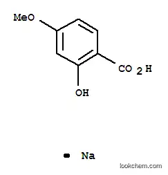 Molecular Structure of 25832-67-1 (sodium 2-hydroxy-p-anisate)