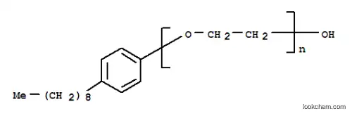 Molecular Structure of 26027-38-3 (POLYETHYLENE GLYCOL MONO-4-NONYLPHENYL ETHER)