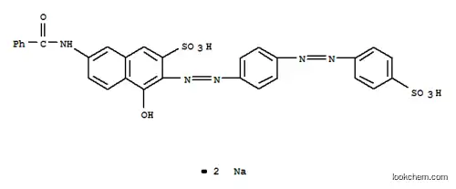 2-Naphthalenesulfonicacid,7-(benzoylamino)-4-hydroxy-3-[2-[4-[2-(4-sulfophenyl)diazenyl]phenyl]diazenyl]-,sodium salt (1:2)
