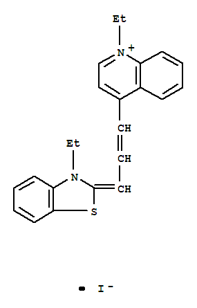 1-ethyl-4-[3-(3-ethyl-3H-benzothiazol-2-ylidene)prop-1-enyl]quinolinium iodide