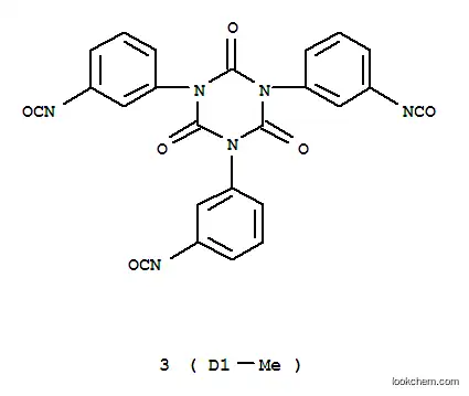 Molecular Structure of 26603-40-7 ((2,4,6-trioxotriazine-1,3,5(2H,4H,6H)-triyl)tris(methyl-m-phenylene) isocyanate)