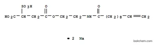 Molecular Structure of 26650-05-5 (disodium 4-[2-[(1-oxoundec-10-enyl)amino]ethyl] 2-sulphonatosuccinate)