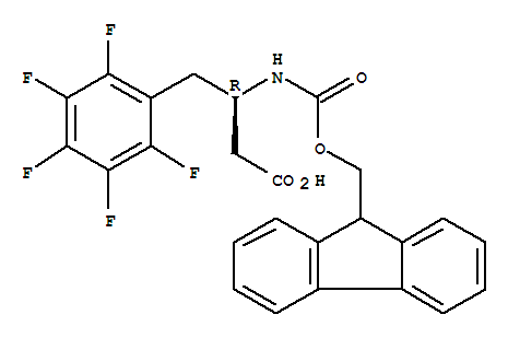 Benzenebutanoic acid, b-[[(9H-fluoren-9-ylmethoxy)carbonyl]amino]-2,3,4,5,6-pentafluoro-,(bR)-