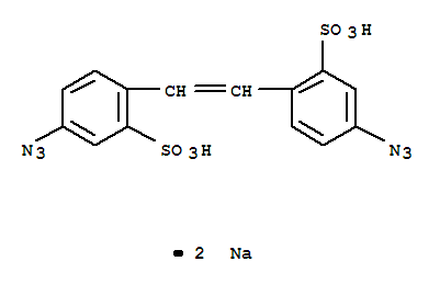 Benzenesulfonic acid,2,2'-(1,2-ethenediyl)bis[5-azido-, sodium salt (1:2)(2718-90-3)
