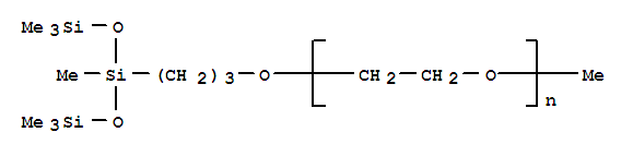 Poly(oxy-1,2-ethanediyl),a-methyl-w-[3-[1,3,3,3-tetramethyl-1-[(trimethylsilyl)oxy]-1-disiloxanyl]propoxy]-