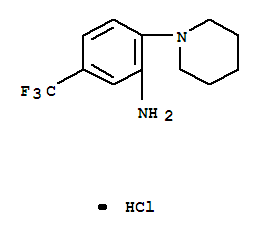 Benzenamine,2-(1-piperidinyl)-5-(trifluoromethyl)-, hydrochloride (1:1)