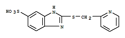 1H-Benzimidazole-6-sulfonicacid, 2-[(2-pyridinylmethyl)thio]-