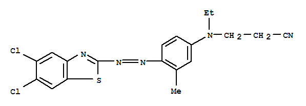 Propanenitrile,3-[[4-[2-(5,6-dichloro-2-benzothiazolyl)diazenyl]-3-methylphenyl]ethylamino]-