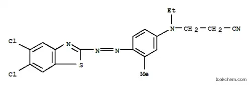 Molecular Structure of 28080-90-2 (3-[[4-[(5,6-dichloro-2-benzothiazolyl)azo]-3-methylphenyl]ethylamino]propiononitrile)