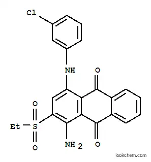 Molecular Structure of 28252-15-5 (1-amino-4-[(3-chlorophenyl)amino]-2-(ethylsulphonyl)anthraquinone)