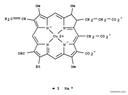 Molecular Structure of 28302-36-5 (Sodium copper chlorophyllin)