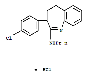 4-(4-CHLOROPHENYL)-N-PROPYL-2-AZABICYCLO[5.4.0]UNDECA-2,7,9,11-TETRAEN-3-AMINE HCL