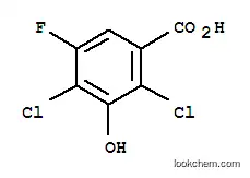 Molecular Structure of 290835-84-6 (2,4-DICHLORO-5-FLUORO-3-HYDROXYBENZOIC ACID)