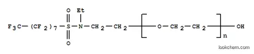 Molecular Structure of 29117-08-6 (Poly(ethyleneglycol) 2-[ethyl[(heptadecafluorooctyl)sulfonyl]amino]ethyl ether)