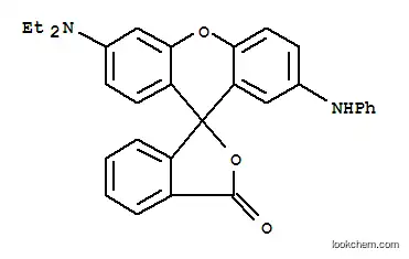 Molecular Structure of 29512-46-7 (6'-(diethylamino)-2'-(phenylamino)spiro[isobenzofuran-1(3H),9'-[9H]xanthene]-3-one)