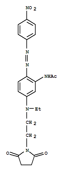 Acetamide,N-[5-[[2-(2,5-dioxo-1-pyrrolidinyl)ethyl]ethylamino]-2-[2-(4-nitrophenyl)diazenyl]phenyl]-