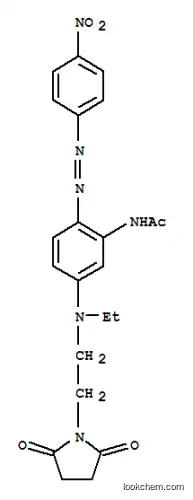 Molecular Structure of 29649-48-7 (N-[5-[[2-(2,5-dioxo-1-pyrrolidinyl)ethyl]ethylamino]-2-[(4-nitrophenyl)azo]phenyl]acetamide)