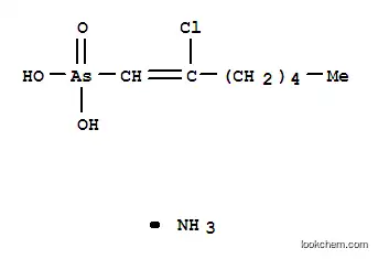 Molecular Structure of 300-88-9 (azanium [(E)-2-chlorohept-1-enyl]-oxido-arsinic acid)