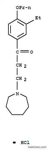 1-Propanone, 1-(3-ethyl-4-propoxyphenyl)-3-(hexahydro-1H-azepin-1-yl)- , hydrochloride (9CI)