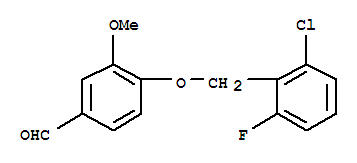 4-[(2-CHLORO-6-FLUOROBENZYL)OXY]-3-METHOXYBENZALDEHYDECAS