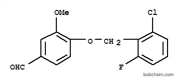 Molecular Structure of 306934-75-8 (4-[(2-CHLORO-6-FLUOROBENZYL)OXY]-3-METHOXYBENZALDEHYDE)