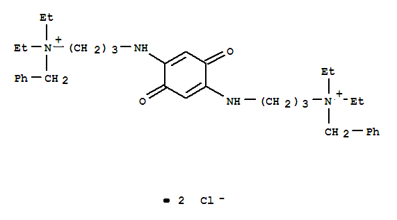 Benzenemethanaminium,N,N'-[(3,6-dioxo-1,4-cyclohexadiene-1,4-diyl)bis(imino-3,1-propanediyl)]bis[N,N-diethyl-,dichloride (9CI) cas  311-09-1