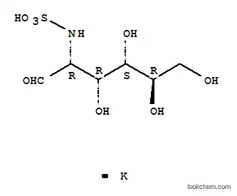 Molecular Structure of 31284-96-5 (D-Glucose,2-deoxy-2-(sulfoamino)-, potassium salt (1:1))