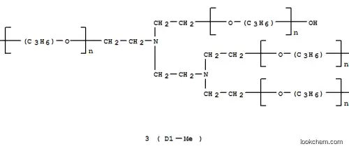 Molecular Structure of 31568-06-6 (Ethanol, 2-(2-aminoethyl)amino-, polymer with methyloxirane)