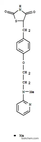 Molecular Structure of 316371-83-2 (5-(4-(2-(Methyl(pyridin-2-yl)amino)ethoxy)benzyl)thiazolidine-2,4-dione sodium salt)