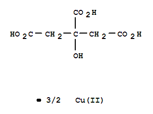 1,2,3-Propanetricarboxylicacid, 2-hydroxy-, copper(2+) salt (2:3)