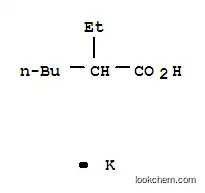 Molecular Structure of 3164-85-0 (Potassium 2-ethylhexanoate)