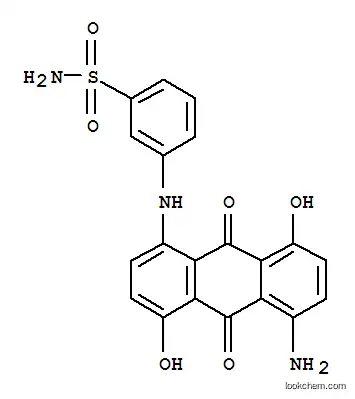 Molecular Structure of 3178-78-7 (3-[(5-amino-9,10-dihydro-4,8-dihydroxy-9,10-dioxo-1-anthryl)amino]benzenesulphonamide)