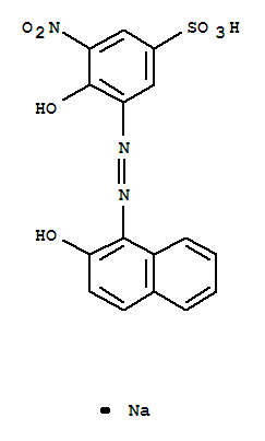 Benzenesulfonic acid,4-hydroxy-3-[2-(2-hydroxy-1-naphthalenyl)diazenyl]-5-nitro-, sodium salt (1:1)