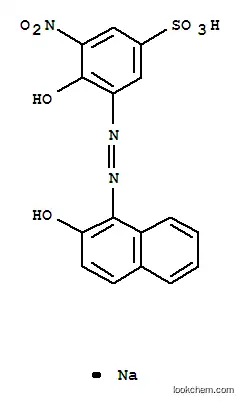 Molecular Structure of 3179-84-8 (sodium 4-hydroxy-3-[(2-hydroxy-1-naphthyl)azo]-5-nitrobenzenesulphonate)