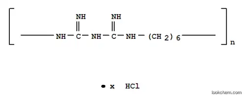 Molecular Structure of 32289-58-0 (Poly(iminocarbonimidoyliminocarbonimidoylimino-1,6-hexanediyl) hydrochloride)