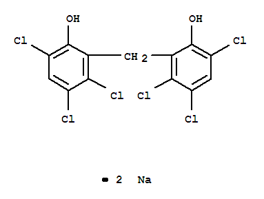 disodium3,4,6-trichloro-2-[(2,3,5-trichloro-6-oxidophenyl)methyl]phenolate