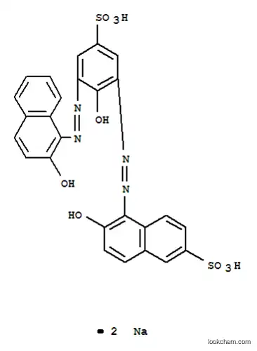 Molecular Structure of 3258-74-0 (disodium 6-hydroxy-5-[[2-hydroxy-3-[(2-hydroxynaphthyl)azo]-5-sulphonatophenyl]azo]naphthalene-2-sulphonate)