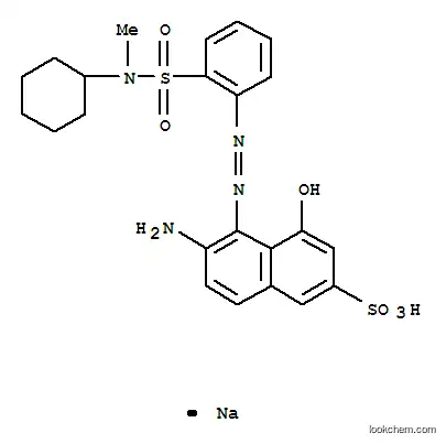 Molecular Structure of 32846-21-2 (sodium 6-amino-5-[[2-[(cyclohexylmethylamino)sulphonyl]phenyl]azo]-4-hydroxynaphthalene-2-sulphonate)