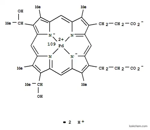 Molecular Structure of 32914-95-7 (palladium hematoporphyrin)