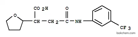 Molecular Structure of 330951-09-2 (2-(TETRAHYDRO-FURAN-2-YL)-N-(3-TRIFLUOROMETHYL-PHENYL)-SUCCINAMIC ACID)