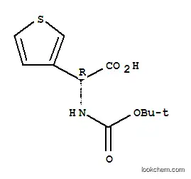Molecular Structure of 33130-97-1 (BOC-(R)-3-THIENYLGLYCINE)