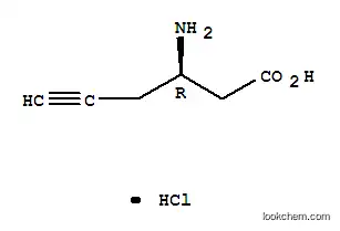 Molecular Structure of 332064-87-6 ((R)-3-Amino-5-hexynoic acid hydrochloride)