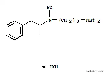 1,3-Propanediamine,N1-(2,3-dihydro-1H-inden-2-yl)-N3,N3-diethyl-N1-phenyl-, hydrochloride (1:1)