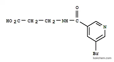 Molecular Structure of 332874-04-1 (3-[(5-BROMO-PYRIDINE-3-CARBONYL)-AMINO]-PROPIONIC ACID)