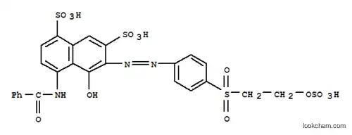 Molecular Structure of 33432-08-5 (4-(benzoylamino)-5-hydroxy-6-[[4-[[2-(sulphooxy)ethyl]sulphonyl]phenyl]azo]naphthalene-1,7-disulphonic acid)