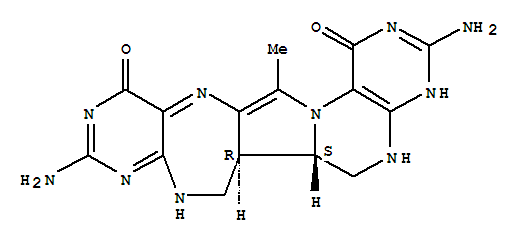 2H-Pyrimido[4'',5'':2',3'][1,4]diazepino[6',5':3,4]pyrrolo[1,2-f]pteridine-1,12-dione,3,10-diamino-5,6,6a,6b,7,8-hexahydro-14-methyl-, (6aR,6bS)-rel-(+)-