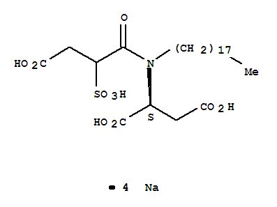 tetrasodium N-(3-carboxylato-1-oxo-2-sulphonatopropyl)-N-octadecyl-L-aspartate