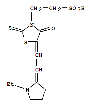 3-Thiazolidineethanesulfonicacid, 5-[2-(1-ethyl-2-pyrrolidinylidene)ethylidene]-4-oxo-2-thioxo-